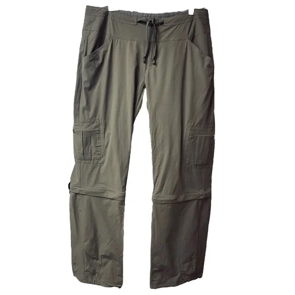 MOUNTAIN HARDWEAR Women's Yuma II Convertible Pant Olive Size 14 - Picture 1 of 4